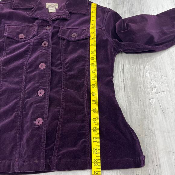 DCC Jeanswear Vintage Purple Corduroy Long Sleeve Button Down Collared Jacket - Picture 10 of 10